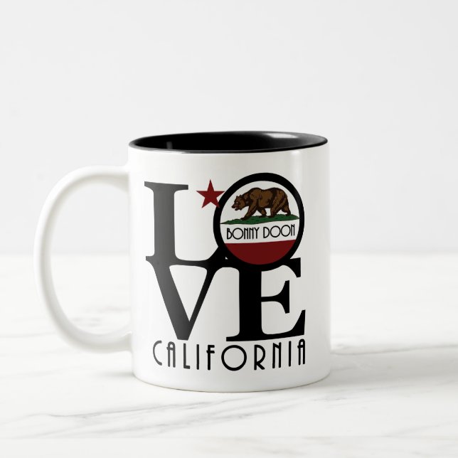 Caneca De Café Em Dois Tons LOVE Bonny Doon California 11oz (Esquerda)