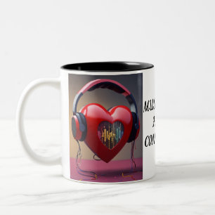 Caneca De Café Em Dois Tons "Love Breed Daily"