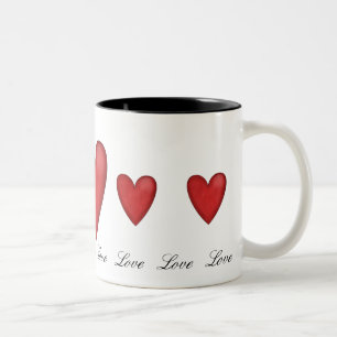 Caneca De Café Em Dois Tons Love Coffee Mug