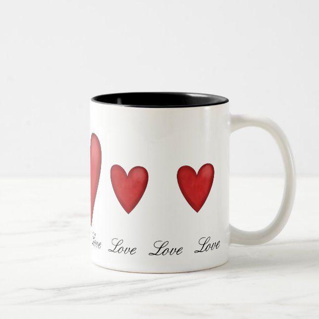 Caneca De Café Em Dois Tons Love Coffee Mug (Direita)