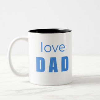 Caneca De Café Em Dois Tons Love Dad Baby Boy mug