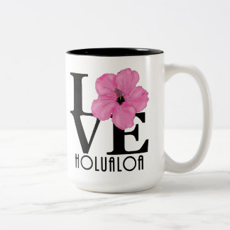 Caneca De Café Em Dois Tons LOVE Holualoa Hawaii 15oz