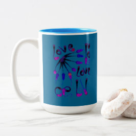 CANECA DE CAFÉ EM DOIS TONS LOVE_MODERN_BLUE_SO CUTE