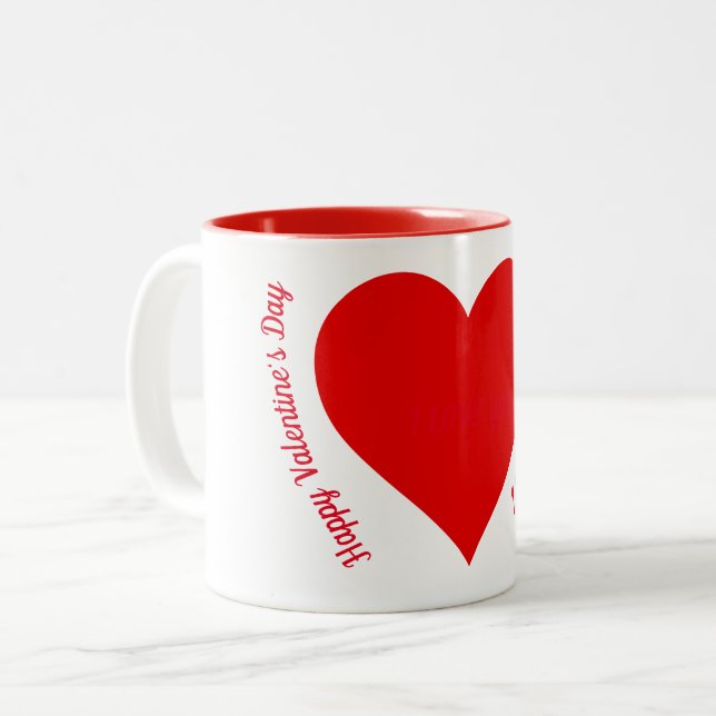 Caneca De Café Em Dois Tons Love Mug (Frente Esquerda)