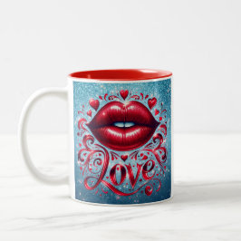 Caneca De Café Em Dois Tons Love Mug