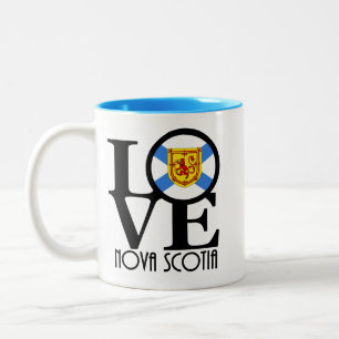 Caneca De Café Em Dois Tons LOVE Nova Escócia Canadá