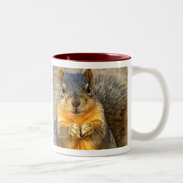 Caneca De Café Em Dois Tons Love Squirrel_ (Direita)