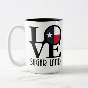 Caneca De Café Em Dois Tons LOVE Sugar Land 15oz