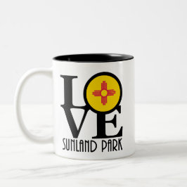 Caneca De Café Em Dois Tons LOVE Sunland Park 11oz