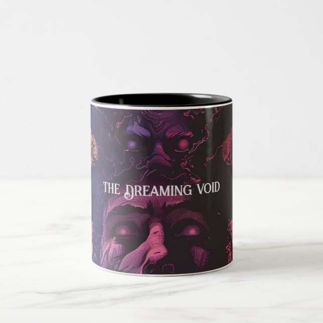 Caneca De Café Em Dois Tons Lovecraftian Dark Fantasy (Centro)
