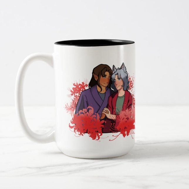 Caneca De Café Em Dois Tons Loving Grandpas Mug (Esquerda)