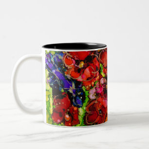 Caneca De Café Em Dois Tons Lovitude Soul Painting Mug "Hot Mess Garden"