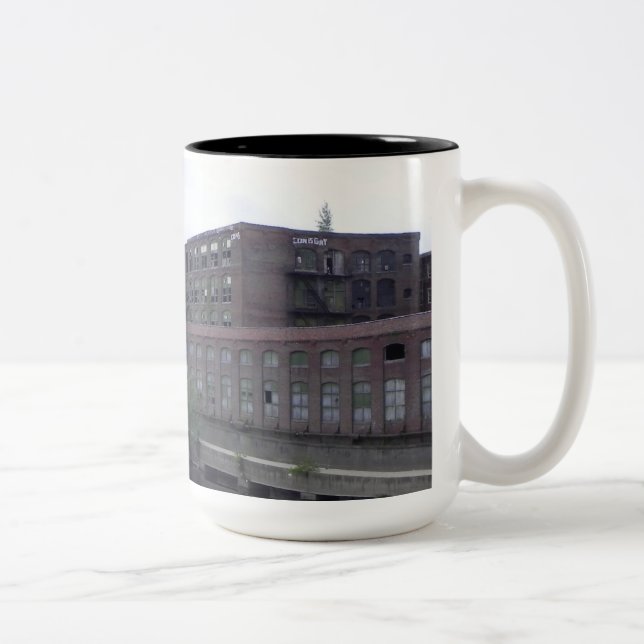 Caneca De Café Em Dois Tons Lowell Massachusetts Mills Coffee Mug (Direita)