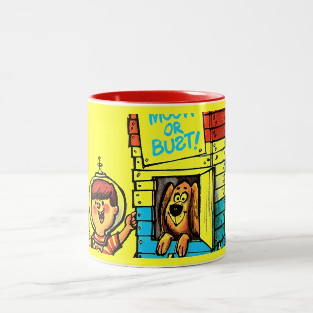 Caneca De Café Em Dois Tons Lua ou busto! (Centro)