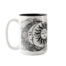 Lua Solar Celestial e Estrelas - Coloração Persona