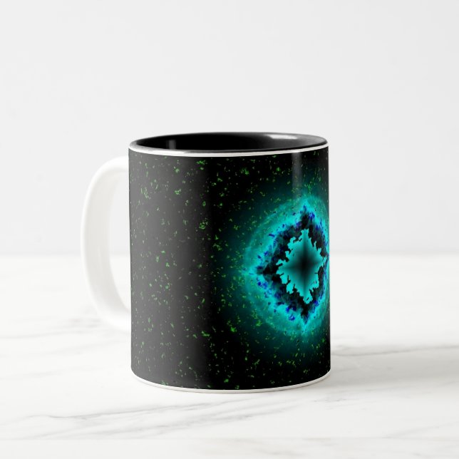 Caneca De Café Em Dois Tons Lucky Star e Asterisk (Frente Esquerda)