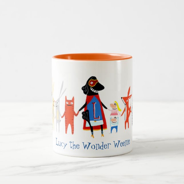Caneca De Café Em Dois Tons Lucy the Wonder Weenie Mug (Centro)