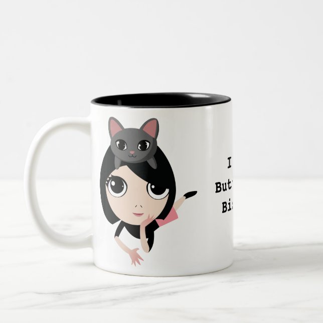 Caneca De Café Em Dois Tons Lulu e macarronete (Esquerda)