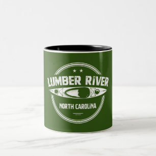 Caneca De Café Em Dois Tons Lumber River, Carolina do Norte