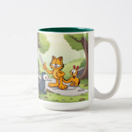 Caneca De Café Em Dois Tons Lustikus – Der immer lustige Held mit Herz