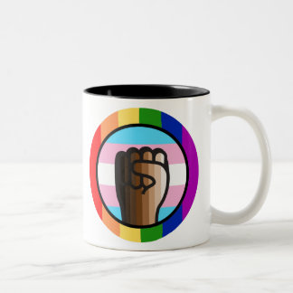 Caneca De Café Em Dois Tons Luta contra a injustiça e igualdade