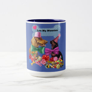 Caneca De Café Em Dois Tons Luv My Weenes Two Tone Mug