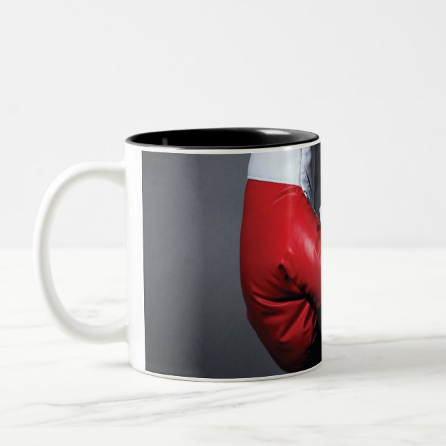 Caneca De Café Em Dois Tons Luvas de boxe (Esquerda)
