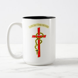 Caneca De Café Em Dois Tons Lux in Tenebris - Rosary 01