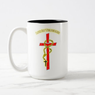 Caneca De Café Em Dois Tons Lux in Tenebris - Rosary 02