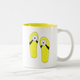 Caneca De Café Em Dois Tons Luz do sol e chá
