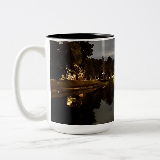 Caneca De Café Em Dois Tons Luz Dourada (Esquerda)