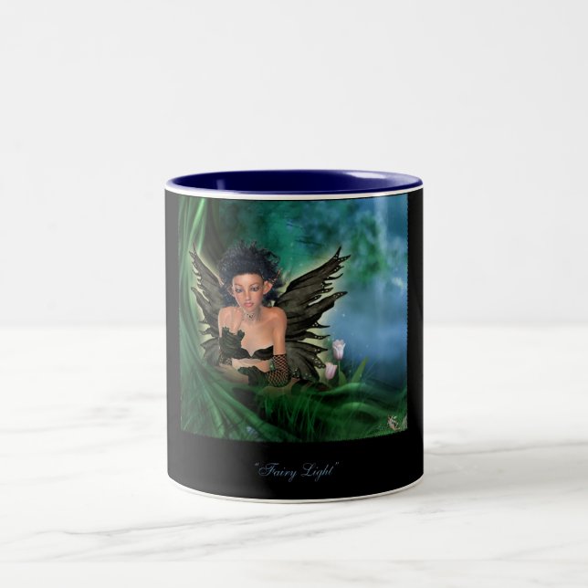 Caneca De Café Em Dois Tons luz feericamente (Centro)