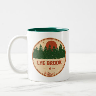 Caneca De Café Em Dois Tons Lye Brook Wilderness Vermont