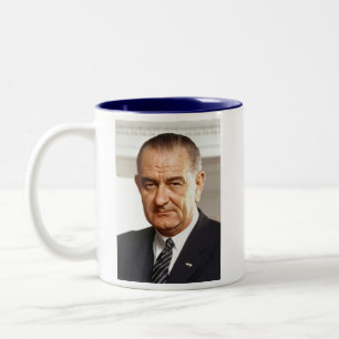 Caneca De Café Em Dois Tons Lyndon B. Johnson 36