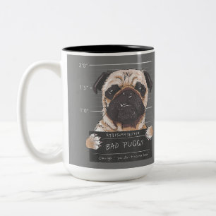 Caneca De Café Em Dois Tons Má acusação que você não quer saber Pai de cão