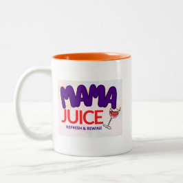 Caneca De Café Em Dois Tons Ma Juice - Renovar e revigorar