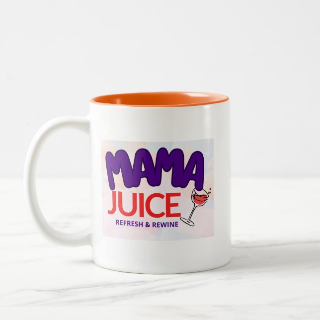 Caneca De Café Em Dois Tons Ma Juice - Renovar e revigorar (Esquerda)