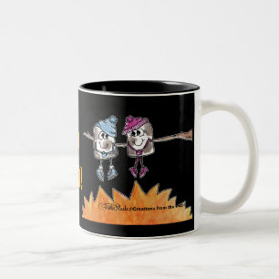 Caneca De Café Em Dois Tons Má Torrada