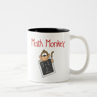 Caneca De Café Em Dois Tons Macaco da matemática