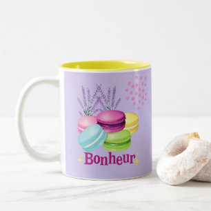 Caneca De Café Em Dois Tons Macarons Franceses