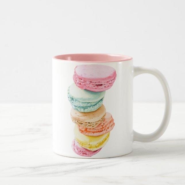 Caneca De Café Em Dois Tons Macarons Mug (Direita)