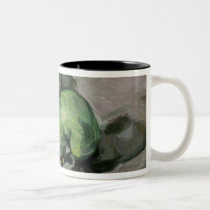 Caneca De Café Em Dois Tons Maçãs verdes de Paul Cezanne  , c.1872-73