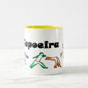 Caneca De Café Em Dois Tons machado da tecnologia do capoeira do chá de chai