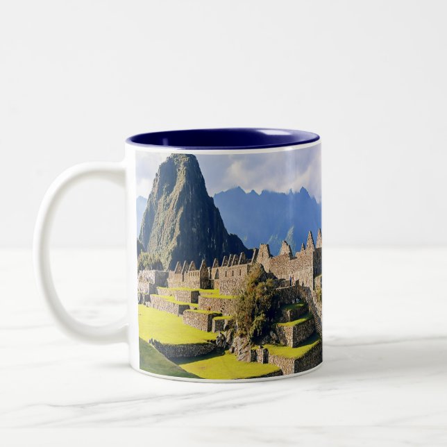 Caneca De Café Em Dois Tons MACHU PICCHU - Peru - vista (Esquerda)