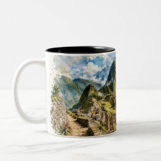 CANECA DE CAFÉ EM DOIS TONS MACHUPICCHU