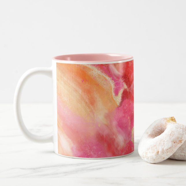 CANECA DE CAFÉ EM DOIS TONS MACIO COMO PEDRA (Com Donut)