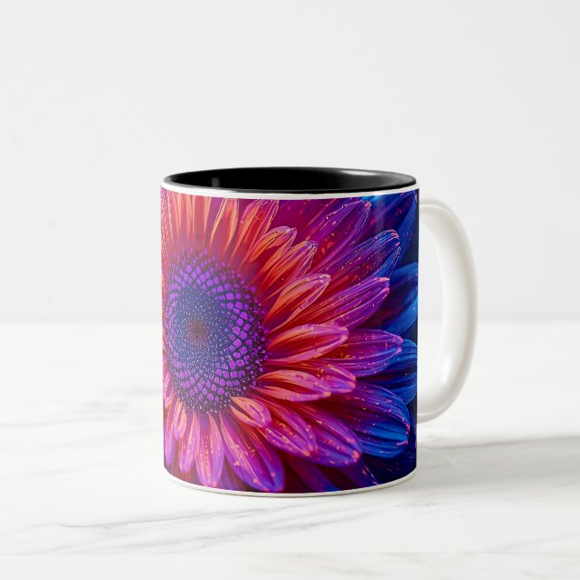 Caneca De Café Em Dois Tons Macro Crystalline Cascade (Frente Esquerda)