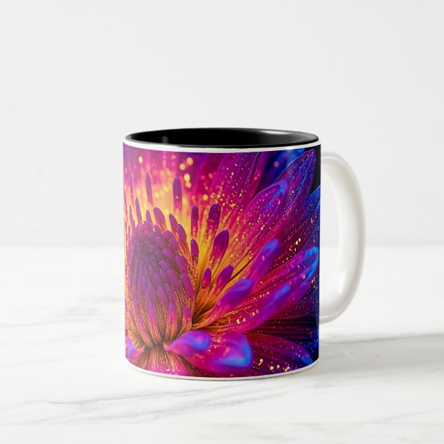 Caneca De Café Em Dois Tons Macro Stellar Burst (Frente Esquerda)