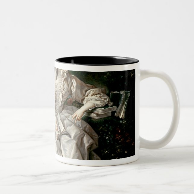 Caneca De Café Em Dois Tons Madame de Pompadour (Direita)