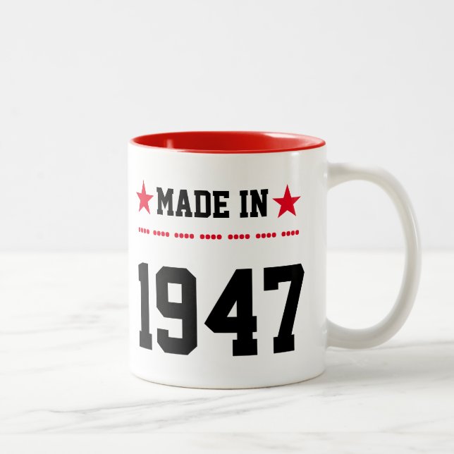 Caneca De Café Em Dois Tons Made in 1947 (Direita)